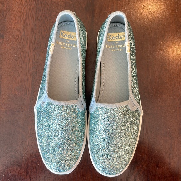 NWOT keds for Kate Spade Double Decker Glitter Slip On Sneaker 6.5 - Picture 3 of 8